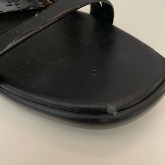 Munro American Bahama Black Low Wedge Strappy Sandals, Size 9 AAAA. - Picture 4 of 7